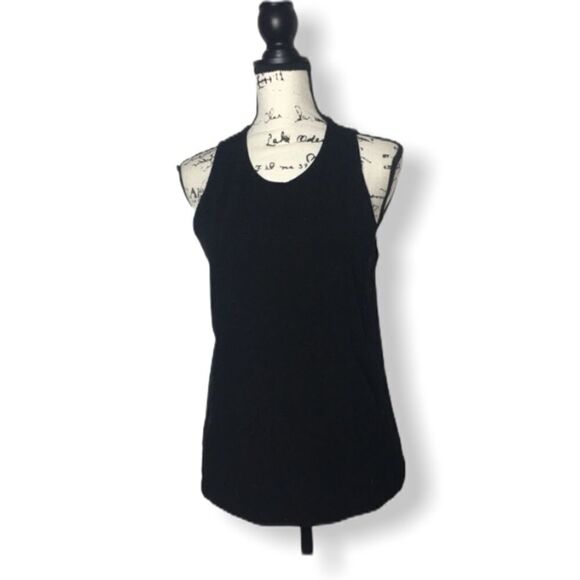 Club Monaco SZ M black sleeveless knit top - Picture 1 of 4